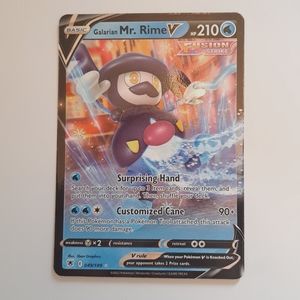 Pokemon Card GALARIAN MR. RIME V 049/189 holo full art- Astral Radiance